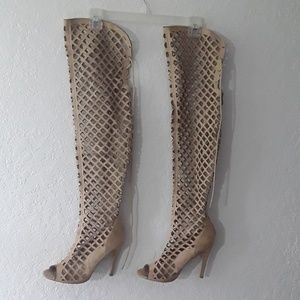 Cape Robbin over the knee gladiator boots sz 6.5